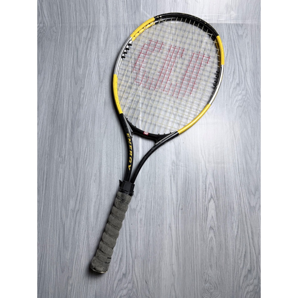 Wilson Energy Tennis Racquet Black Yellow 4 1/4 Grip L2 27 Inch